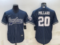 Men's Dallas Cowboys Tony Pollard #20 Navy Player Jersey1 Joint Edition