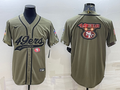 Men's San Francisco 49ers Olive 2022 Salute To Service Retired Player Limited Jersey1
