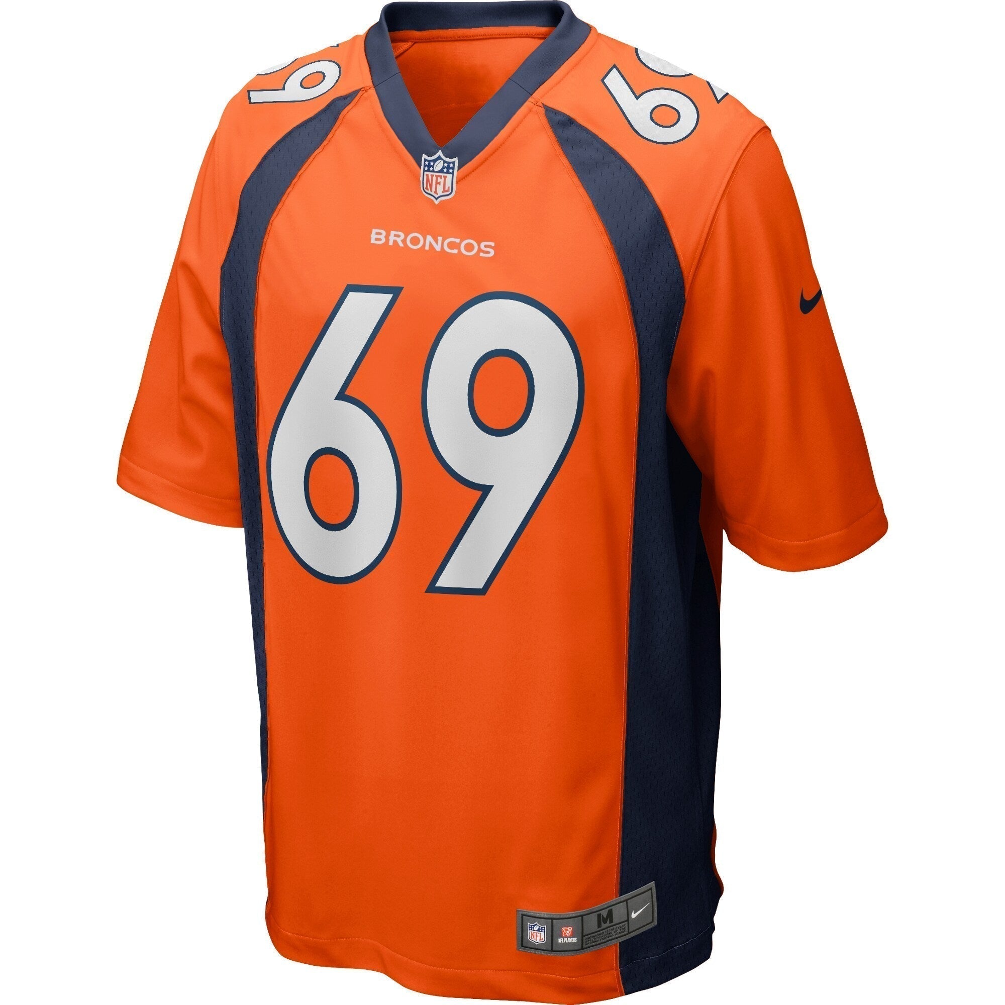 Mark Schlereth Denver Broncos Nike Game Retired   Jersey - Orange