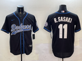 Men's Los Angeles Dodgers Roki Sasaki #11 Black Team Player Jersey