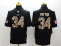 Men's Chicago Bears #34 Walter Payton Black Team Game Jersey1