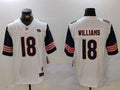 Men's Chicago Bears Caleb Williams #18 White Player Game Jersey1