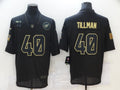 Men's Arizona Cardinals Pat Tillman #40 Black Game Player Jersey1