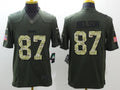 Men's Green Bay Packers Jordy Nelson #87 Army Green Game Jersey1