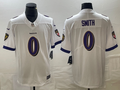 Men's Baltimore Ravens Roquan Smith #0 White Team Game Jersey1