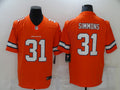 Men's Denver Broncos Justin Simmons #31 Orange Game Player Jersey1