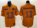 Men's Philadelphia Eagles Randall Cunningham #12 Brown 2023 Salute To Service Retired Player Limited Jersey1