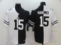 Men's Kansas City Chiefs Patrick Mahomes #15 Black/White Game Jersey1