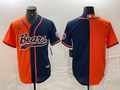 Men's Chicago Bears Orange/Navy Blank Jersey1 Joint Edition