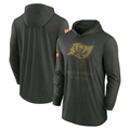 Men's Tampa Bay Buccaneers Forest Green 2025 Salute to Service Sideline Dri-FIT Lightweight Hooded Pullover