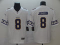 Men's Baltimore Ravens #8 Lamar Jackson White Jersey1