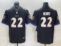 Men's Baltimore Ravens Derrick Henry #22 Black Game Player Jersey1