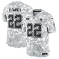 Emmitt Smith Dallas Cowboys Nike 2024 Salute to Service Retired   Limited Jersey - Arctic Camo