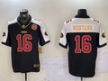Men's San Francisco 49ers Joe Montana #16 Black Retired Team Player Game Jersey1