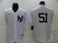 Men's New York Yankees Bernie Williams #51 White Replica Player Name Jersey