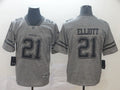 Men's Dallas Cowboys Ezekiel Elliott #21 Gray Alternate Game Jersey1