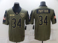 Men's Chicago Bears #34 Walter Payton Brown Game Jersey1