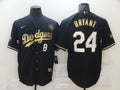 Men's Los Angeles Dodgers Kobe Bryant #8-24 Black Replica Player Jersey1