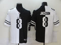 Men's Baltimore Ravens Lamar Jackson #8 Black/White Game Jersey1