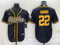 Men's Pittsburgh Steelers Najee Harris #22 Black Vapor F.U.S.E. Limited Jersey1