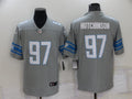 Men's Detroit Lions Aidan Hutchinson #97 Gray Game Jersey1