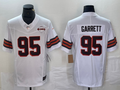 Men's Cleveland Browns Myles Garrett #95 White 1946 Collection Alternate Game Jersey1