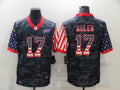 Men's Buffalo Bills Josh Allen #17 Gray Camouflage Game Player Jersey1