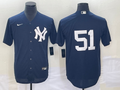 Men's New York Yankees Bernie Williams #51 Navy Replica Player Name Jersey