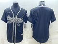 Men's Dallas Cowboys Black RFLCTV Limited Blank Jersey1